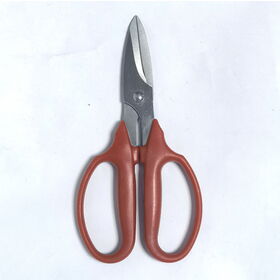 Multifunctional garden floral scissors with hollow plastic handle great for bypass or floral pruning