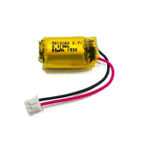 OEM Factory Directly Lithium Polymer Battery AS10160 3.7V 85mAh Rechargeable LiPo Battery for IoT/Wearable Device/Toy