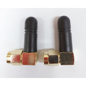 WiFi 6E Stubby Rubber Antenna RP‐SMA male RA for 2.4~2.5/5.15~7.125GHz, WLAN Short Mini Antenna Right Angle SMA Male Reverse