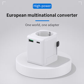 Adaptor Travel Universal OEM PD20W dengan Grounding Asli, Steker, Adaptor Daya, Adaptor Travel Universal, Soket EU, Port USB Type C