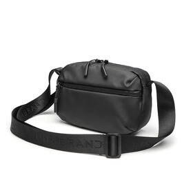Bolsos cruzados para hombre, múltiples bolsillos, bolso de hombro impermeable de nailon, bolso de viaje casual con cremallera