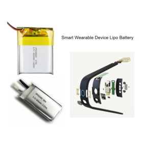 Batterie Lipo Rechargeable d'Usine 3.7V 480mah 602530 avec PCM pour Appareils Portables Intelligents, CE RoHS.