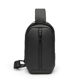 Bolso de Pecho para Hombre de Gran Capacidad, Bandolera Informal, Multifuncional, Impermeable, Bolso de Hombro Individual para Hombre