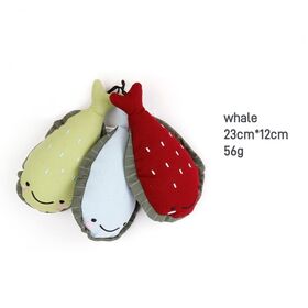 Juguetes interactivos de peluche para mascotas, resistentes a mordiscos, con forma de oso, dinosaurio, ballena y pollo