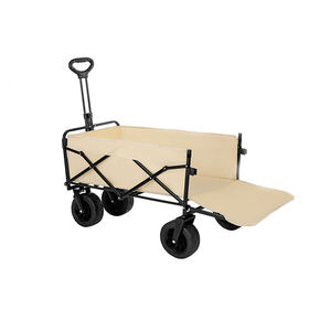 Hand trucks Portable Beach Trolley Cart Collapsible Camping Adjustable Handle Folding wagons