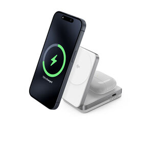 Cargador Inalámbrico Magnético Qi2 15W 2 en 1 Plegable Ultrafino al por Mayor para iPhone Airpods