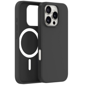أفضل المبيعات بأسعار معقولة جراب هاتف أسود مع غطاء سيليكون سائل مغناطيسي لهاتف iPhone 16 Pro