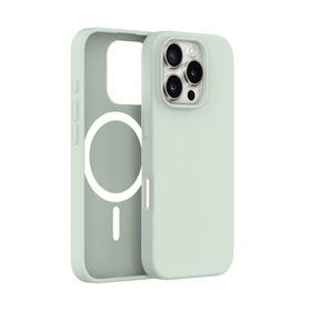 Funda de silicona líquida magnética personalizada y asequible para i Phone 16 Pro