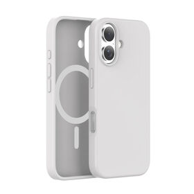 Maßgefertigte, preiswerte, hellgraue Handyhülle mit magnetischer Flüssigsilikonabdeckung für iPhone 16 - Großhandel