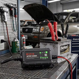Newest Factory Automatic 12V 2A Charger for Car & Motorcycle 14.6V LiFePO4 Battery 6V/12V Lead Acid Battery Chargers & Adapters