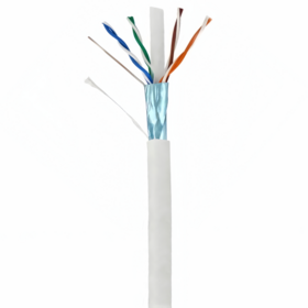 Câble Ethernet Cat6 1000ft 23AWG, Blindé, FTP/STP, Câble Internet à Fil CCA Massif Isolé avec Séparateur en Croix Réducteur de Bruit