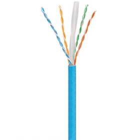 Cat6 305m (1000ft) 23AWG Massiv CCA Internetkabel 4 Twisted Pair UTP Bulk Ethernet Router Netzwerkkabel POE Überwachungskamera Kabel PVC Blau