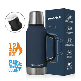 Custom Logo Big Capacity 0.75L/1LStainless Steel Double Wall Vacuum Insulated Thermos Flasks