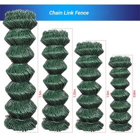 Wholesale Low Price Easily Assembled Green Chain Link Fence