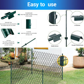 Good Selling Low Price Cheap Customized Size Black Chain Link Fence