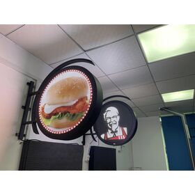 Layar LED Bulat Dalam Ruangan Satu Sisi P2.5 Diameter 64cm - Cocok untuk iklan dan promosi
