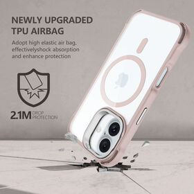 Coque de téléphone magnétique Fashion IP 16 antichute et antisismique avec support d'objectif
