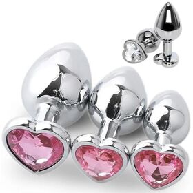 One.wish.health.care Butt Plug Jeweled High Quality Stainless Steel Sex Toy Adults Bdsm Anal Plug Set, Steel Bondage Anal Butt Plug With Heart Shape, Professional Steel Bdsm Anal Butt Plug, Anal Sex Toys - One.wish.health.care Butt Plug Jeweled High Quality Stainless Steel Sex Toy Adults Bdsm Anal Plug Set, Steel Bondage Anal Butt Plug With Heart Shape, Professional Steel Bdsm Anal Butt Plug, Anal Sex Toys -