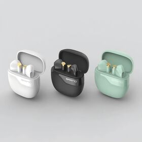 Fones de Ouvido Sem Fio Bluetooth, Fones de Ouvido TWS Intra-auriculares com Microfone Embutido, Som Premium com Graves Profundos para Empresas