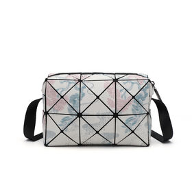 Bolsas de mão com padrão geométrico moderno por atacado, bolsas de ombro femininas da moda, bolsas transversais para meninas