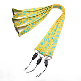 Hot-selling Polyester Cell Phone Neck Lanyard Neck Straps Multi-function Mobile Phone Straps LOGO Customized