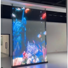 Indoor and Outdoor Universal Pixel Pitch 4-4 Transparent LED Screen for Retail and Exhibition