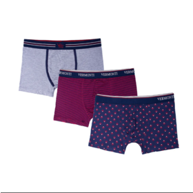 Factory Men's Breathable Bamboo Fiber Boxer Briefs Set Ropa Interior Hombre