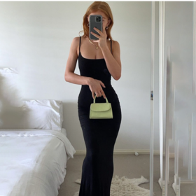 Wholesale Kardashian SKIMS Casual High waisted slim-fit ladies slip dress Long skirt