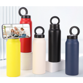 Wholesale 304 stainless steel magnetic cover thermos cup Large capacity sports kettle portable outdoor accompanying cup