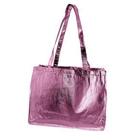 Nonwoven shopping bags metallic non woven bags, size: 40*30*15cm