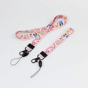 Cintas para el cuello porta móvil multifunción personalizadas de poliéster con abrebotellas para publicidad y eventos B2B