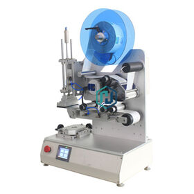 Semi automatic wet glue tube labeling machine paper tube labeling machine
