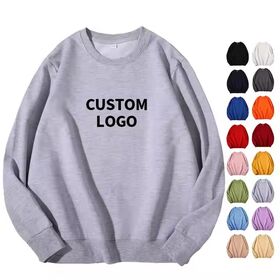 Sudadera de cuello redondo OEM personalizada, alta calidad, peso pesado, logotipo estampado, 100% algodón, sudadera con capucha holgada para hombre