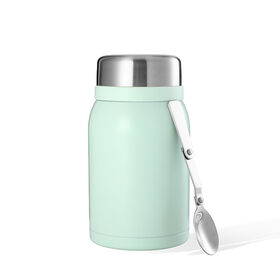 Hot Sale 2024 700ml Double Wall 304 Stainless Steel Food Jar With Spoon Insulated Food Jar Lunch Box With Handle