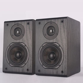 Par de Altavoces de Estantería HiFi de 2 Vías, Monitores de Campo Cercano Estéreo Pasivos para Cine en Casa y Sonido Envolvente