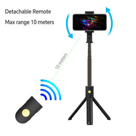 Bâton à selfie Bluetooth avec support pour téléphone portable, trépied pour prise de vue horizontale et verticale, accessoire à selfie universel pour téléphone mobile