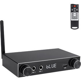 Amplificador de Áudio Hi-Fi para Casa, Receptor Estéreo Bluetooth de 200W, Amplificador de Potência Digital Classe D com Suporte para Karaokê para Caixas de Som Passivas