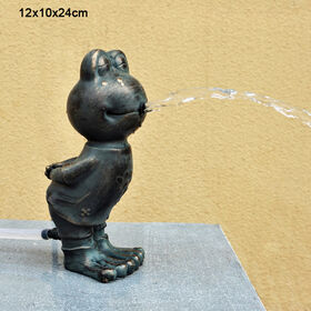 Hersteller Harz Teich Speier Cartoon Frosch Statue für den Außenbereich