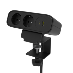 100W Triones Desk Mount AC Fast USB Gaming Power Strip Desk Clamp Power Strip EU Plug CE OME021W