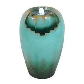 Ornamental colourful waterfall resin water fountain China home decor