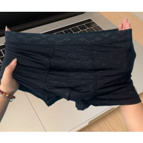 Wholesale ice silk boxers spot four corner men's flat feet breathable cool feeling solid color bump men's underwear
