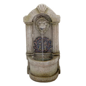 OEM polyresin water feature decorative wall fountain with submersible pump for gift