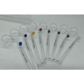 Sweet Puff Glass Manufacturer Wholesale Best Price Handmade All Colors 14cm Sweet Puff Glass Pipes Glass Oil Burner Pipe