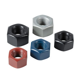 Tuercas hexagonales pesadas ASME B18.2.2 de 5/8" con recubrimiento de fluorocarbono azul ASTM A194 GR 7 a precio competitivo de China