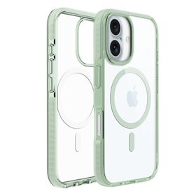 Vente en gros de la dernière coque de téléphone verte transparente magnétique en matériau composite PC TPU TPE, adaptée à la coque iPhone 16