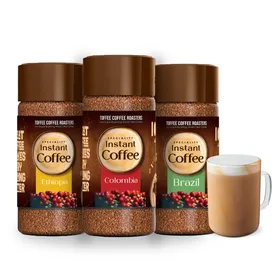 Café instantáneo 3 en 1 en polvo, en caja, sin aditivos para la salud, polvo seco a la venta, refrescantes sobres de bebida instantánea, producción exclusiva.