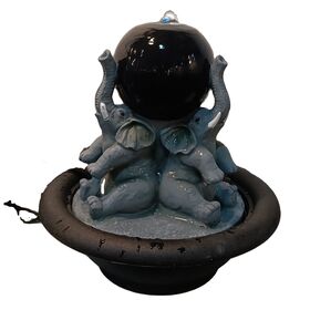 Popular Europe home craft supplies elephant statue water fountain with pump for indoor tabletop decoration