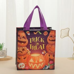 Bolsa de Compra Reutilizable de PP No Tejido Ecológica con Logo Personalizado para Halloween - Bolsa Tote con Asas