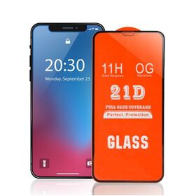Protecteur d'écran en verre 21D en gros d'usine pour Samsung, verre trempé à colle complète pour iPhone, etc. Mica Vidrio Templado Para Celular