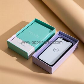 Boîte d'emballage pour étui de téléphone portable numérique, boîte en carton colorée universelle neutre pour étui de protection de téléphone